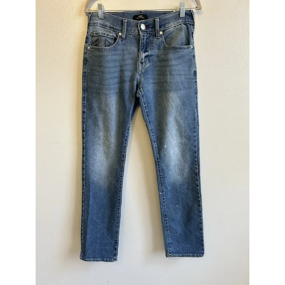 Y2K True Religion Men's Jeans 30x32 Ricky Relaxed Faded Distress BROWN Stitching